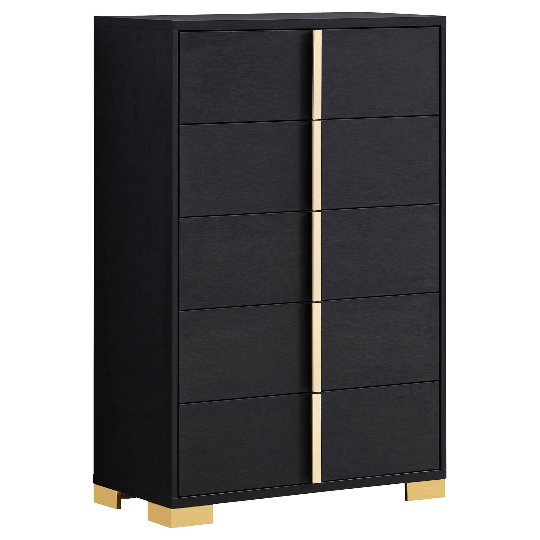 Tampa Furniture Outlet - Coaster - Marceline 5-drawer Bedroom Chest Black - 222835