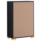 Marceline 5-drawer Bedroom Chest Black - Tampa Furniture Outlet