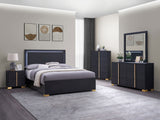 Marceline 5-drawer Bedroom Chest Black - Tampa Furniture Outlet