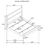 Bennett 5-piece Eastern King Bedroom Set Light Oak