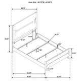 Bennett 4-piece Queen Bedroom Set Light Oak