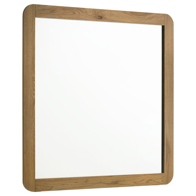 Tampa Furniture Outlet - Coaster - Bennett Bedroom Dresser Mirror Light Oak - 222904