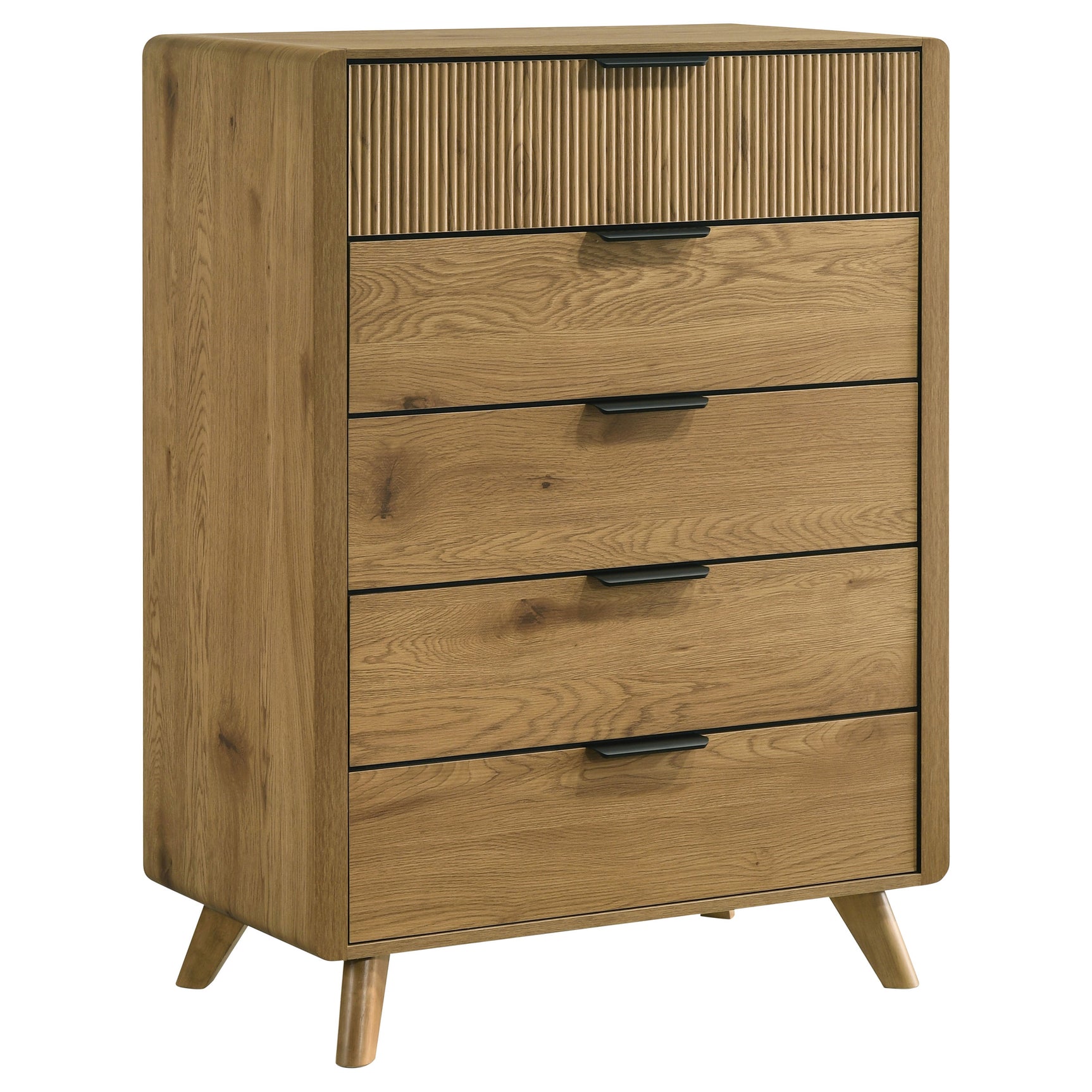 Tampa Furniture Outlet - Coaster - Bennett 5-drawer Bedroom Chest of Drawers Light Oak - 222905