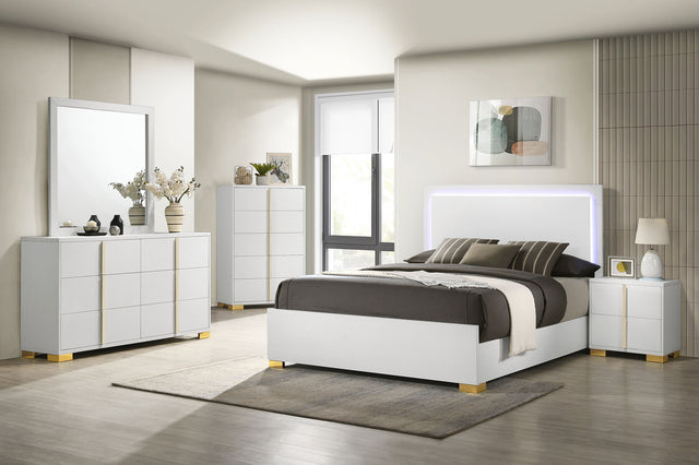 Tampa Furniture Outlet - Coaster - Marceline 5-piece Full Bedroom Set White - 222931F-S5