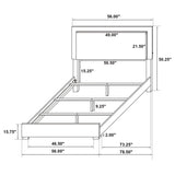 Marceline 5-piece Full Bedroom Set White - Tampa Furniture Outlet