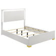 Tampa Furniture Outlet - Coaster - Marceline Wood Full LED Panel Bed White - 222931F