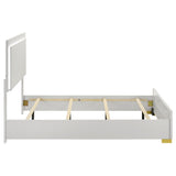 Marceline Wood Full LED Panel Bed White - Tampa Furniture Outlet