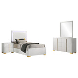 Marceline 4-piece Twin Bedroom Set White - Tampa Furniture Outlet