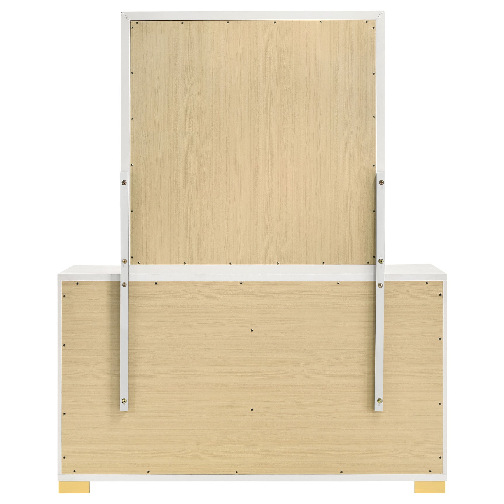 Marceline 6-drawer Dresser with Mirror White - Tampa Furniture Outlet