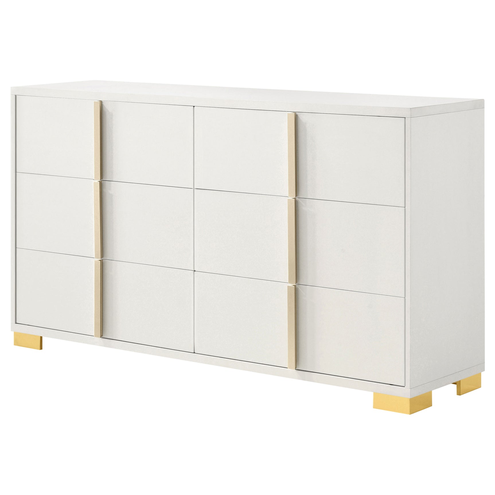 Marceline 6-drawer Dresser White - Tampa Furniture Outlet