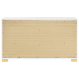 Marceline 6-drawer Dresser White - Tampa Furniture Outlet