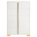 Marceline 5-drawer Bedroom Chest White - Tampa Furniture Outlet