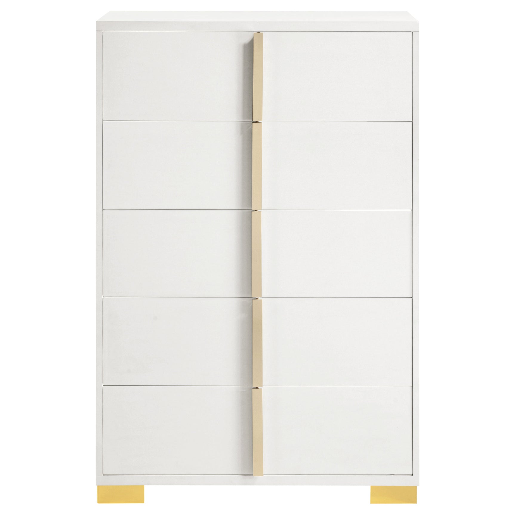 Marceline 5-drawer Bedroom Chest White - Tampa Furniture Outlet