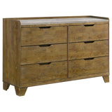 Henderson 4-piece Eastern King Bedroom Set Medium Oak