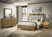 Tampa Furniture Outlet - Coaster - Henderson 4-piece Queen Bedroom Set Medium Oak - 222971Q-S4