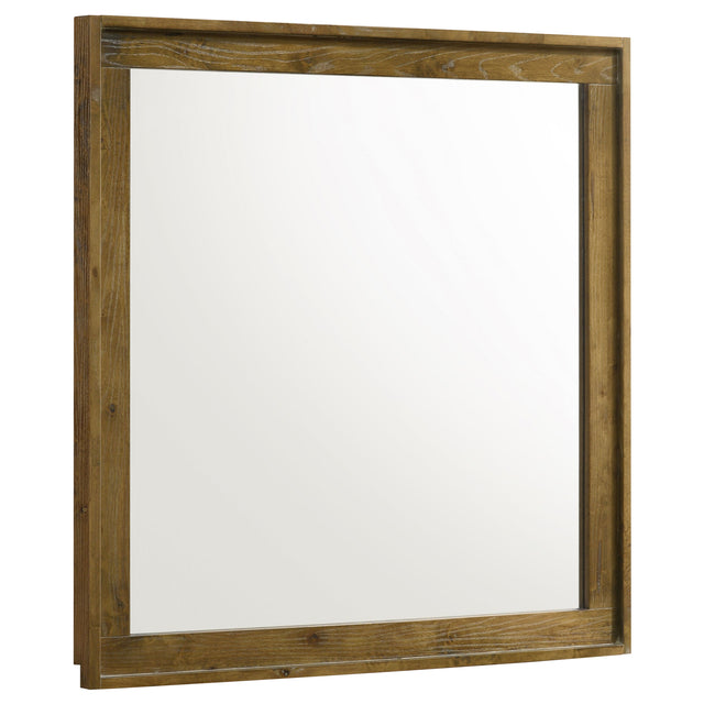 Tampa Furniture Outlet - Coaster - Henderson Dresser Mirror Medium Oak - 222974