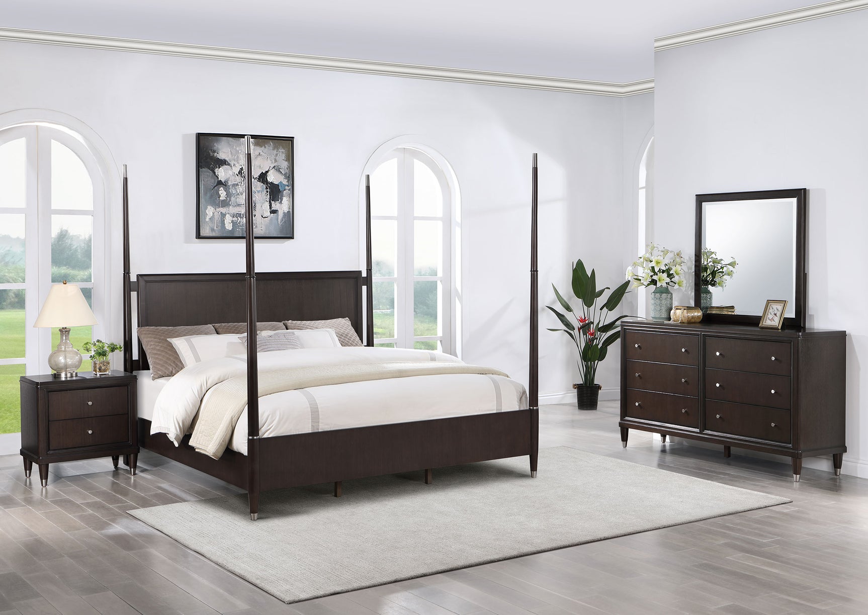 Tampa Furniture Outlet - Coaster - Emberlyn 4-piece Queen Bedroom Set Brown - 223061Q-S4
