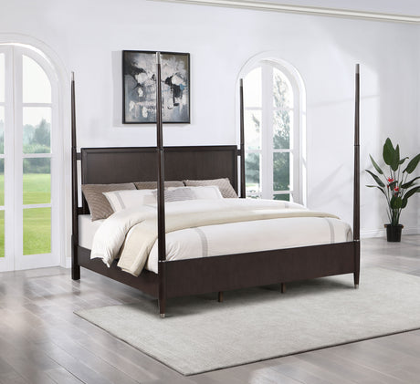Emberlyn Wood Queen Poster Bed Brown - Tampa Furniture Outlet