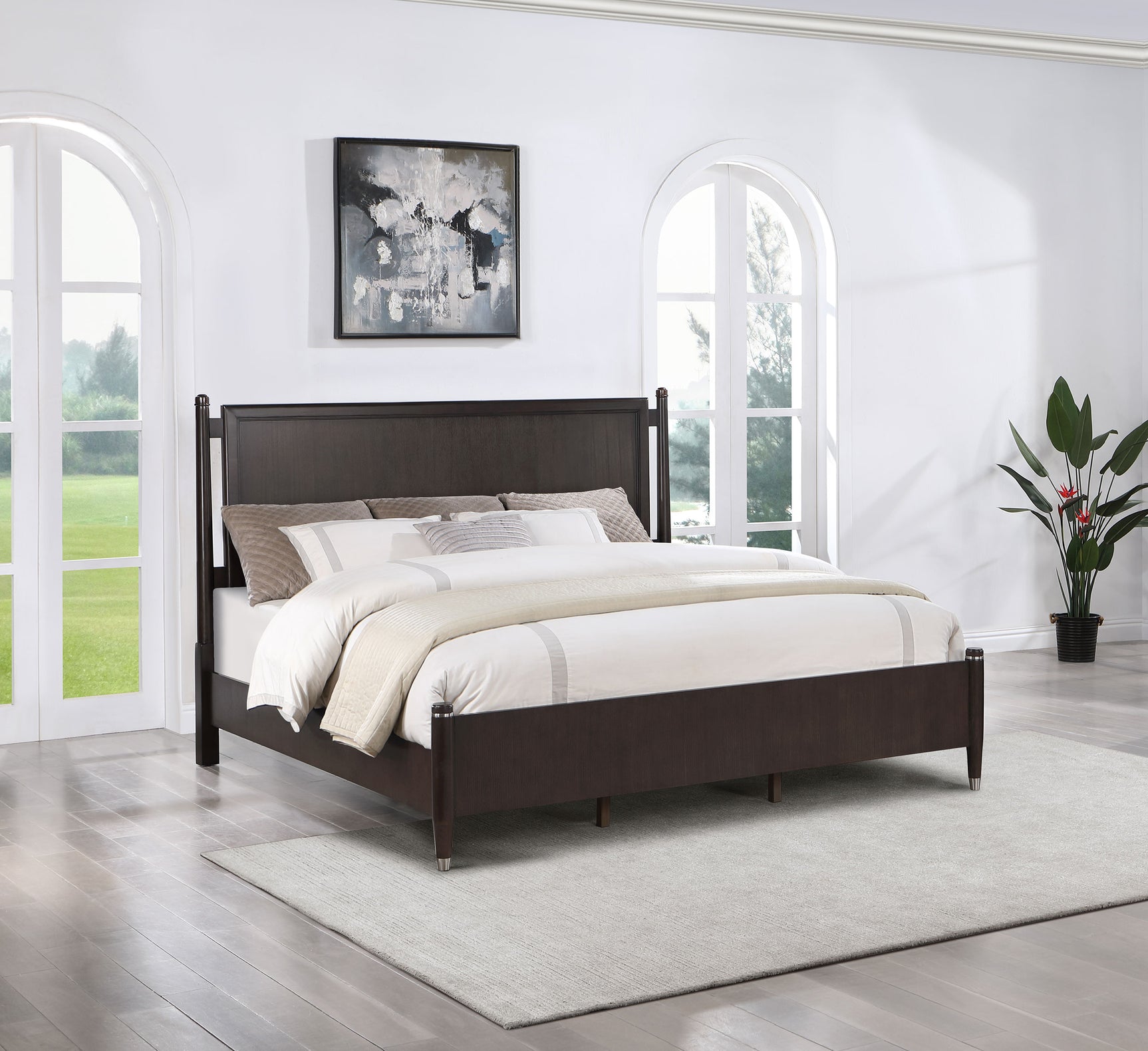 Emberlyn Wood Queen Poster Bed Brown - Tampa Furniture Outlet