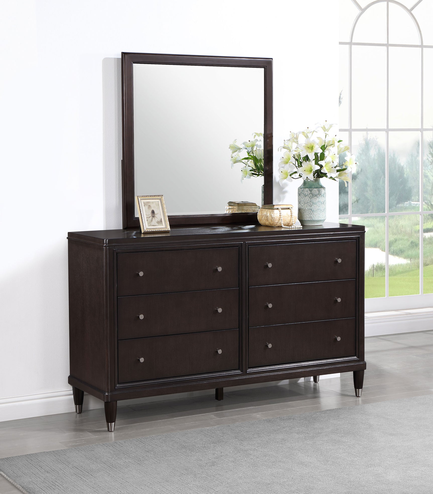 Emberlyn 6-drawer Dresser with Mirror Brown - Tampa Furniture Outlet