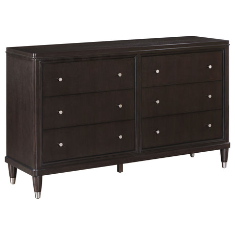 Tampa Furniture Outlet - Coaster - Emberlyn 6-drawer Dresser Brown - 223063