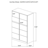 Ines 5-piece Eastern King Bedroom Set Grey and White High Gloss