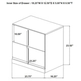 Ines 4-piece Queen Bedroom Set Grey and White High Gloss