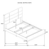 Ines 5-piece Queen Bedroom Set Grey and White High Gloss