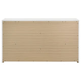 Ines 6-drawer Bedroom Dresser Cabinet White High Gloss