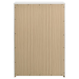 Ines 5-drawer Bedroom Chest of Drawers White High Gloss