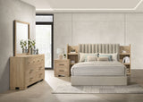 Tampa Furniture Outlet - Coaster - Arielle 4-piece Eastern King Bedroom Set Light Oak - 223111KE-S4