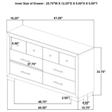 Arielle 4-piece Queen Bedroom Set Light Oak