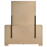 Arielle 6-drawer Bedroom Dresser with Mirror Light Oak