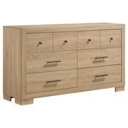 Tampa Furniture Outlet - Coaster - Arielle 6-drawer Bedroom Dresser Cabinet Light Oak - 223113
