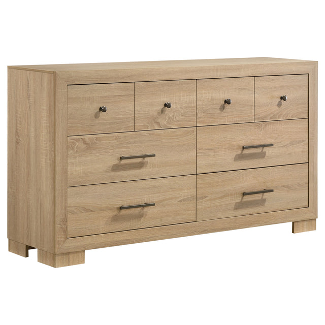 Tampa Furniture Outlet - Coaster - Arielle 6-drawer Bedroom Dresser Cabinet Light Oak - 223113