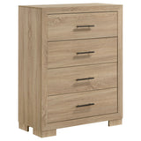 Tampa Furniture Outlet - Coaster - Arielle 4-drawer Bedroom Chest of Drawers Light Oak - 223115