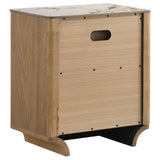 Leanne 4-piece Eastern King Bedroom Set Light Oak
