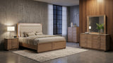 Tampa Furniture Outlet - Coaster - Leanne 5-piece Eastern King Bedroom Set Light Oak - 223131KE-S5