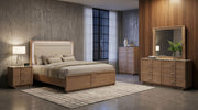 Tampa Furniture Outlet - Coaster - Leanne 5-piece Eastern King Bedroom Set Light Oak - 223131KE-S5