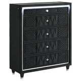 Lorient 5-piece Eastern King Bedroom Set Black