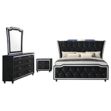 Lorient 4-piece California King Bedroom Set Black