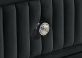 Ravenne 4-piece Velvet Upholstered California King LED Bedroom Set Black