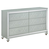 Gunnison 5-piece Eastern King Bedroom Set Silver Metallic - Tampa Furniture Outlet
