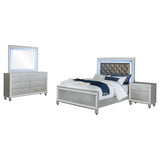 Gunnison 4-piece Queen Bedroom Set Silver Metallic - Tampa Furniture Outlet