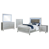 Gunnison 5-piece Queen Bedroom Set Silver Metallic - Tampa Furniture Outlet