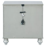 Gunnison 2-drawer Nightstand Silver Metallic - Tampa Furniture Outlet