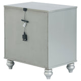 Gunnison 2-drawer Nightstand Silver Metallic - Tampa Furniture Outlet