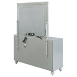 Gunnison 6-drawer Dresser with Mirror Silver Metallic - Tampa Furniture Outlet