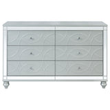 Gunnison 6-drawer Dresser Silver Metallic - Tampa Furniture Outlet