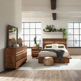 Tampa Furniture Outlet - Coaster - Winslow 4-piece Eastern King Bedroom Set Smokey Walnut - 223250KE-S4